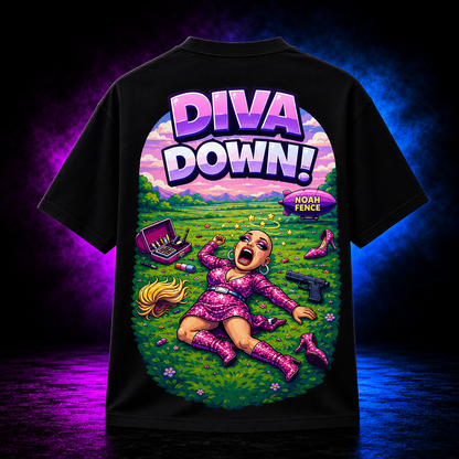 Diva Down Tee