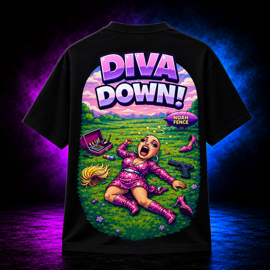 Diva Down Tee